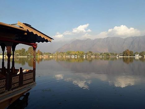View from Akbar houseboat balcony